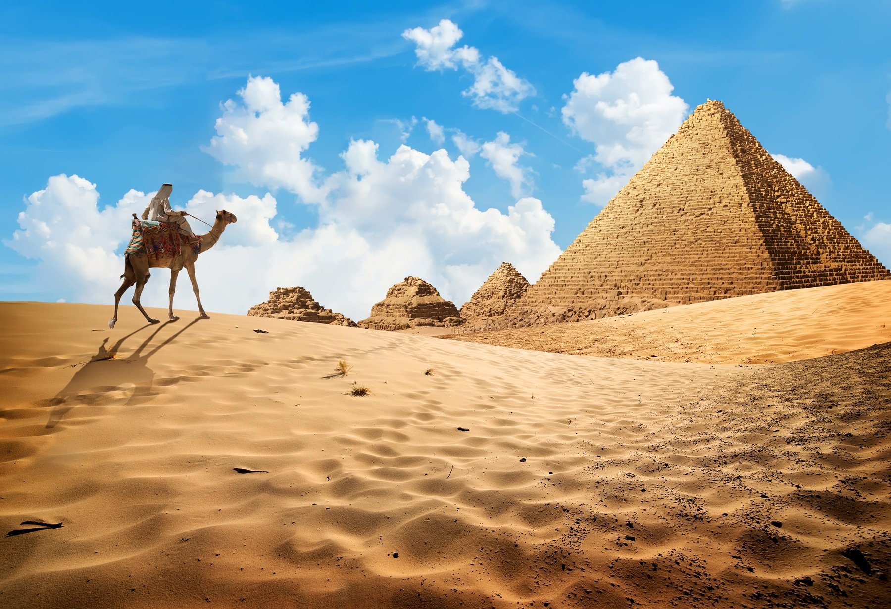 Camel Riding At The Pyramids Of Giza