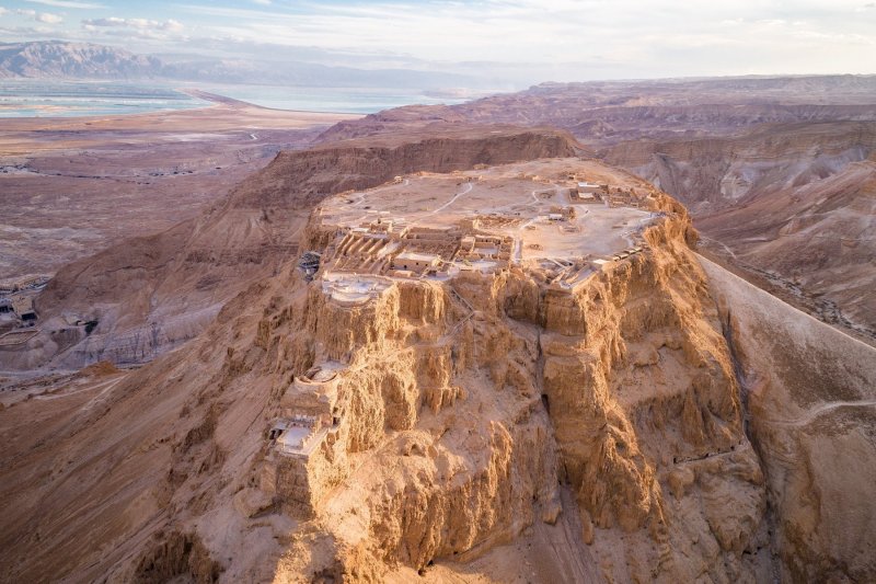 Masada Fortress Aerial View