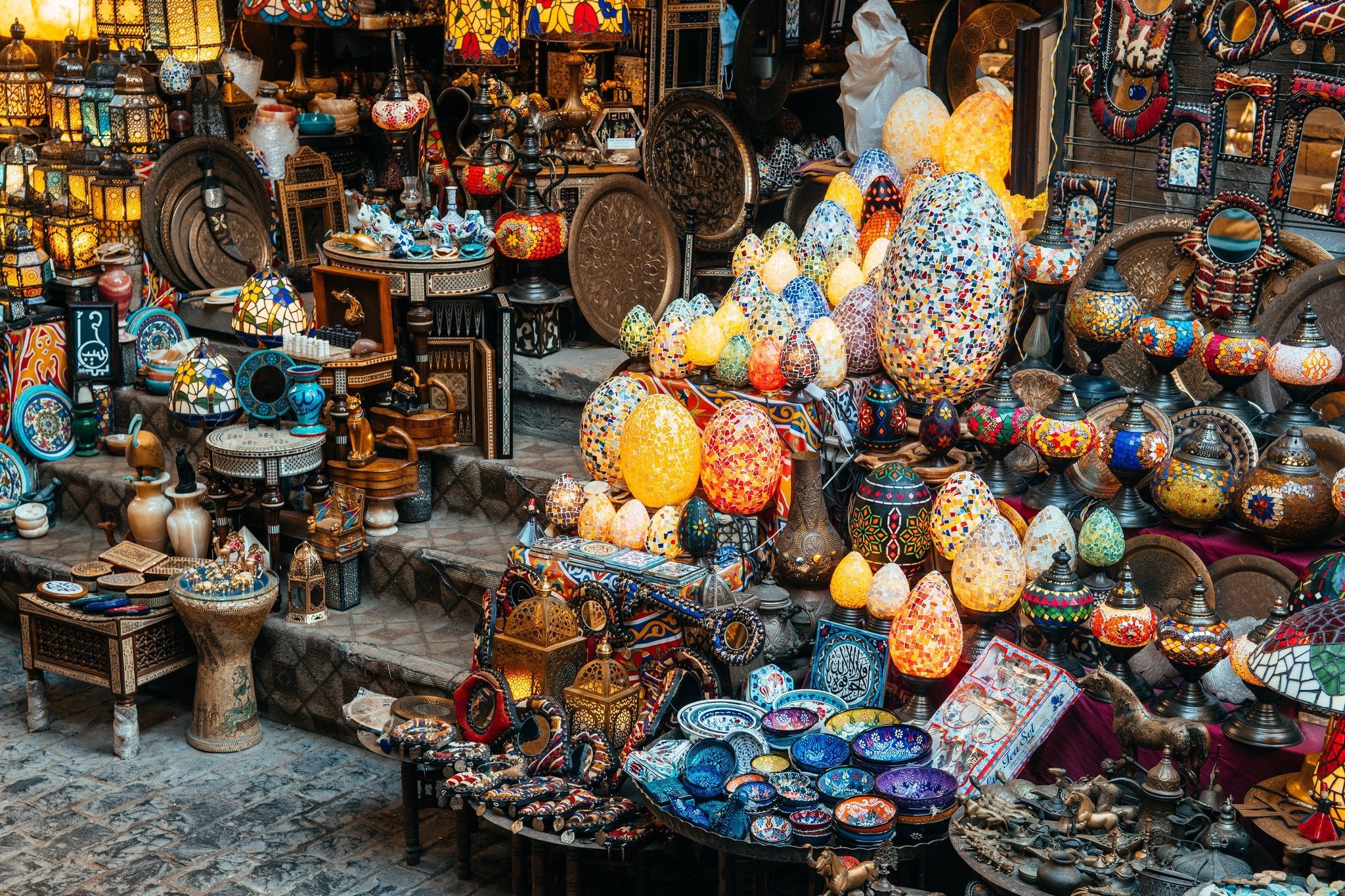 Lanterns Market In Amman Jordan