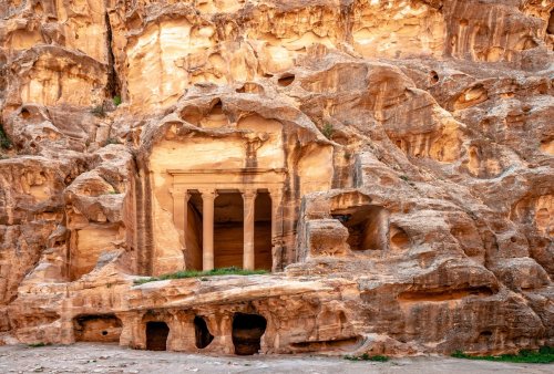 Al Siq Canyon In Petra Landmark