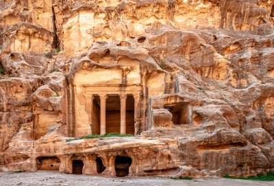 Al Siq Canyon In Petra Landmark