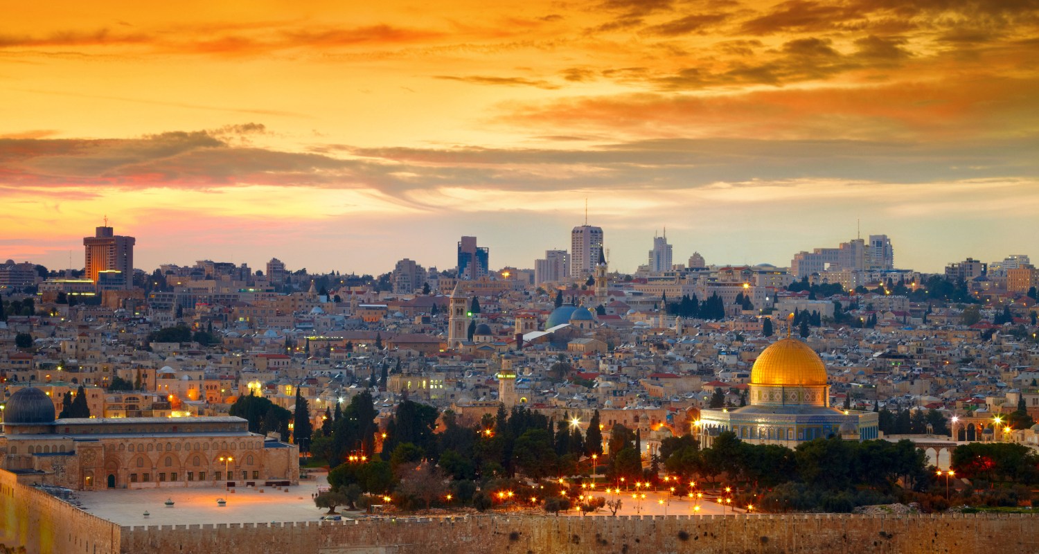 Panorama Of Jerusalem's Old City In Israel